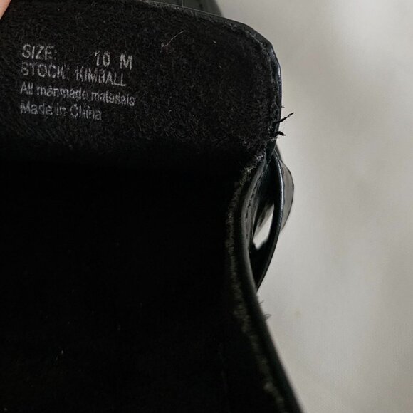 Aerocushion Memory Foam Women's Black Leather Open Back Slip-On Shoe 10M NWOB - Picture 8 of 11